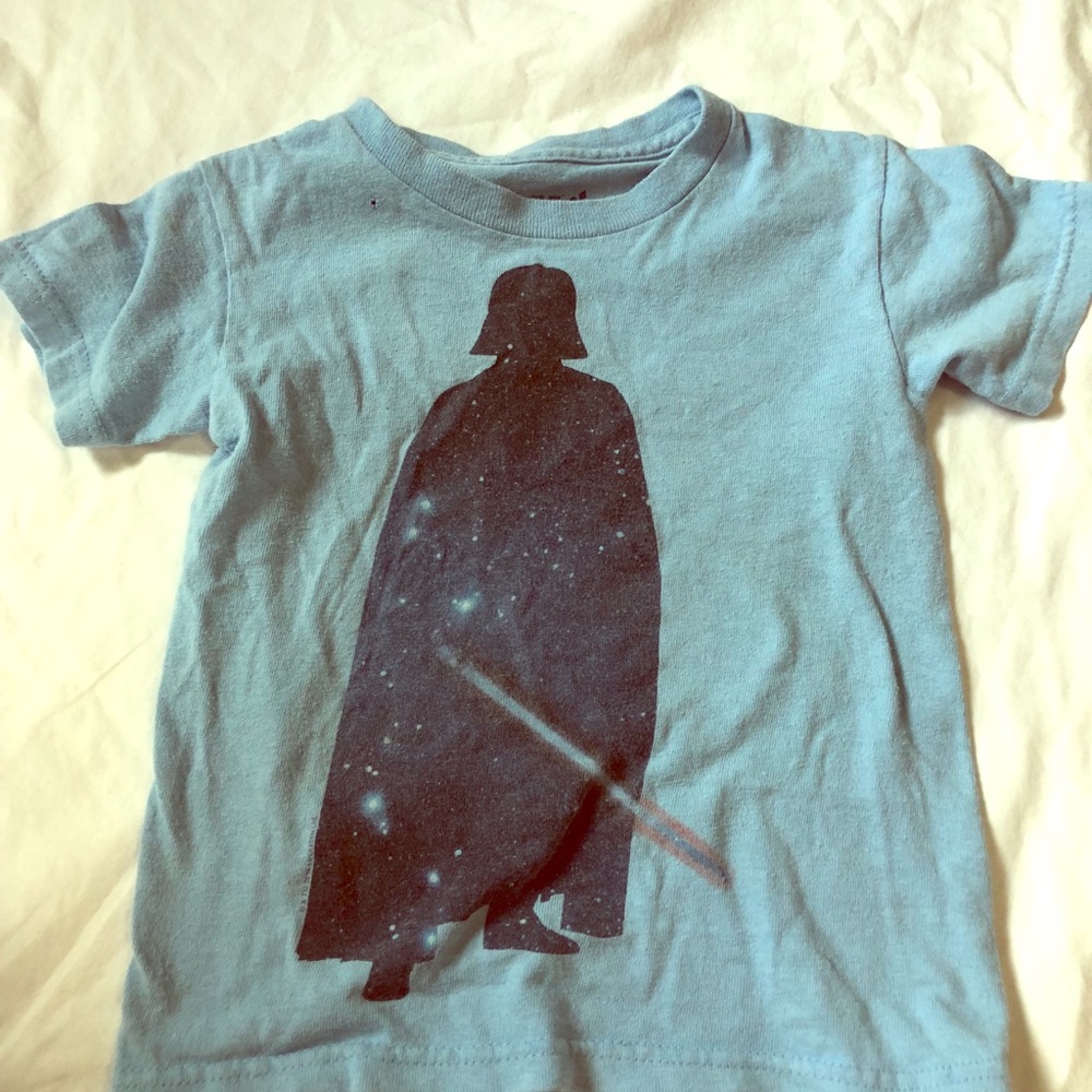 Boy’s galaxy Darth Vader tee